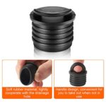 Outus 8 Pieces Boat Scupper Plugs Bung Plugs Kayak Drain Plug Kayak Scupper Stoppers Plugs for Kayak Canoe Boat Drain Holes Stopper Bung Replacement, Black (3.8 cm)