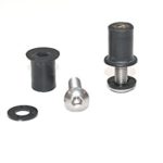 Marine Masters Expanded Deck Rigging Kit Accessory for Kayaks Canoes and Boats With Wellnuts (Black Stainless Steel)