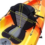 Welugnal Kayak Backrest Boating Seat,Luxury Adjustable Padded Kayak Seat Back with Detachable Canoe Backrest Storage Bag
