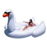 Solstice Super Swan Oasis Island Inflatable Raft, Multicolor, one Size