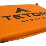 TETON Sports Camping Seat Cushion; Stadium Seat; Office Chair; Car Pad; Inflatable , Orange, 17 x 12 x 1.5-Inch