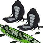 Seamander Kayak seat Canoe Seat Back Support(Black/Grey(No Storage Bag 1-Pack)
