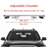 Roof Rack Crossbars by StayThere, 54” Aero Aluminum Roof Rack Cross Bars Raised Side Rail Gap Needed – Mounts to The Rooftop of Your Car or SUV