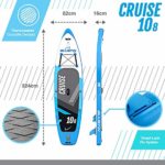 Bluefin SUP Stand Up Inflatable Paddle Board with Kayak Conversion Kit | Ultimate iSUP Kayak Bundle (Blue 10’8″)
