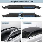 Universal Soft Car Roof Rack Pads for Kayak Surfboard SUP Canoe Snowboard Paddle Board with 15FT Tie-Down Straps, 2 Tie Down Rope, 2 Quick Loop Strap and Storage Bag, Suit Cars, SUV, Trucks