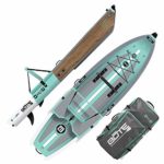 BOTE Deus Aero Inflatable Kayak & Stand Up Paddle Board with Accessories | Pump, Fin, Travel Bag, Classic Teak