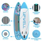UPWELL Inflatable Stand Up Paddle Board with Kayak Seat, Premium SUP Modular Paddle Boards for Adults, 10’6”Blow up Paddle Boards 6”Thick, Native Floral
