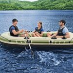 Hydro-Force 9’8″ x 54″ Voyager X3 Inflatable Raft Set | Fits Up to 3 Adults | Includes Boat, Aluminum Oars, Hand Pump, Gear Pouch, Carry Bag, Repair Patch Kit