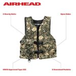 Airhead Sportsman Type III, USCG Approved Fishing and Boating Life Jacket