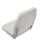 Attwood 98395GY Low-Back Padded Boat Seat, Gray, High-Impact Plastic Frame, 15 Inches W x 16 Inches D x 16 Inches H