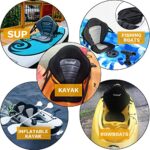 penban Universal Deluxe Padded Kayak Seat Fishing Boat Seat with Storage Bag,Detachable Universal Paddle Board Seat,Adjustable Kayak Seats,Fitting for Kayak,sup and Canoe etc (1 pc Blue)