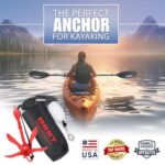 Best Marine and Outdoors Kayak Anchor, 3.5 Pound Anchor Kit for Kayaks, Canoes, SUP Paddle Boards & Jet Skis, Fishing, Boating & Kayaking Accessories