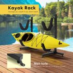 VIVOHOME Heavy Duty Freestanding Dual Storage Rack Height Adjustable Carrier Stand for Kayaks SUP Paddle Boards and Canoes