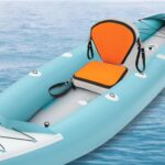 LINISHOP Kayak Seats Portable Thicken Seat Cushion for Kayak Padded Kayak Seat w/Back Support Adjustable Strap, for Kayaking Canoeing Drifting Rafting Fishing (Orange)