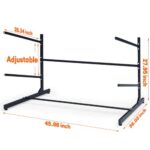 NULTRUMA Kayak Storage Rack 2 Level, Heavy Duty Adjustable Weatherproof Metal Stand, Suitable for Indoor, Outdoor, and Dock, Capable of Supporting Kayaks, Paddleboards, Surfboards, and Canoes