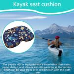 Wllead Anti Slip Kayak Gel Seat Cushion Waterproof Gel Kayak Canoe Rowing Stadium Pad for Sit in Kayak Chair Kayak Accessories Equipment Gear for Fishing Kayak