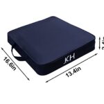 KIMI HOUSE Black Stadium Seat Cushion 2 Pack, Boat Canoe Kayak Seat Cushion, Bleacher Seat Cushion, Portable and Extra Thick Cushion for Any Outdoor Events